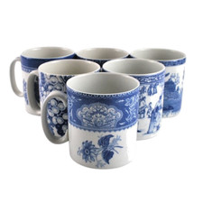 Spode blue room set - of, six