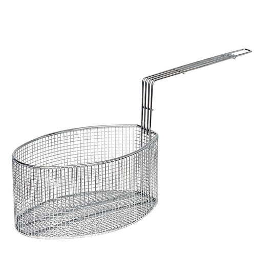 Oval shaped frying basket - shaped,