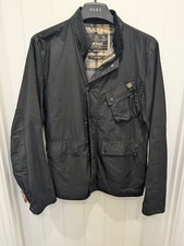 Barbour  International “Ousten”  Wax Cotton Waterproof Jacket Black Large