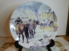 Banbury Mint, Working Horses, Wedgwood Plate 20cm