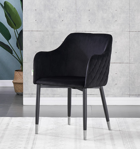 Crushed velvet dining chair - crushed,