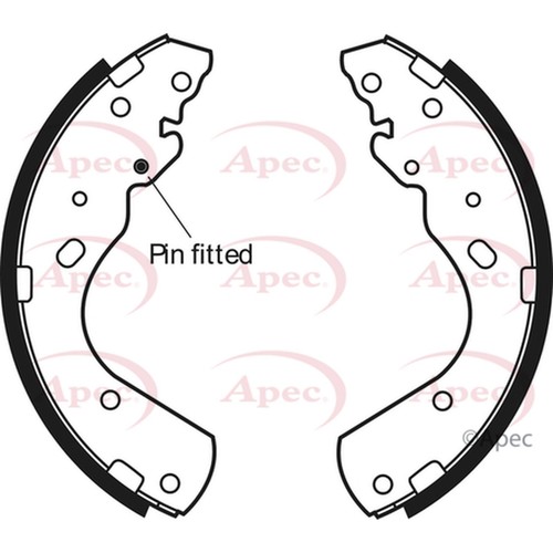 Brake shoes set for - set,