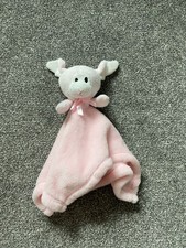 Snuggz Pink Mouse Bunny Rabbit TJM Toy Soother Baby Comforter Blanket Blankie