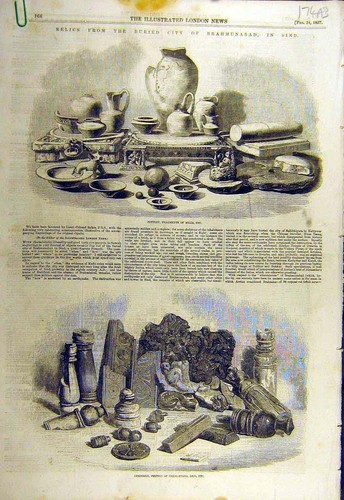 Old antique print 1857 - old,