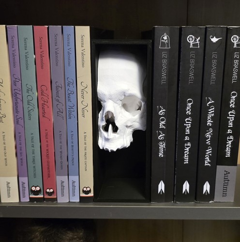Skull book nook unique - skull,