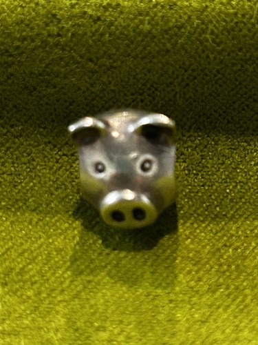 Authentic retired pandora pig - pandora,