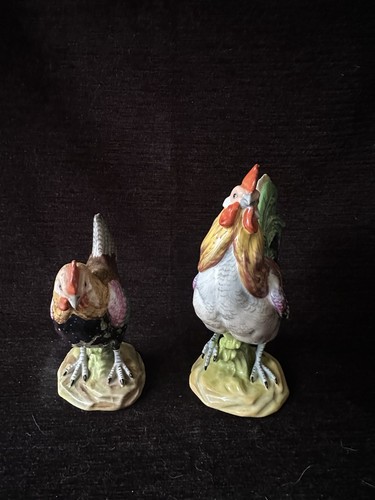 Dresden porcelain chickens - dresden,