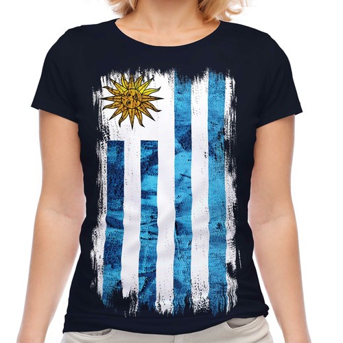 Uruguay grunge flag - uruguay,