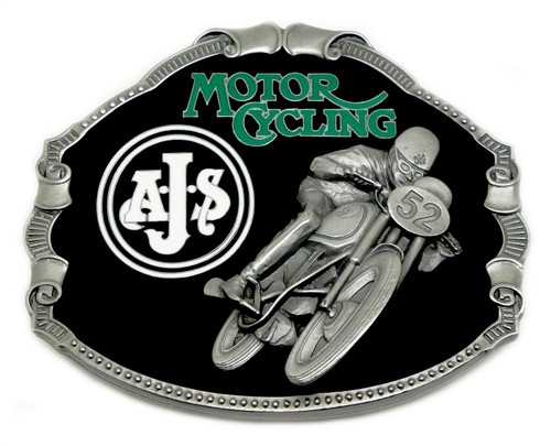 Ajs belt buckle classic bike - classic,