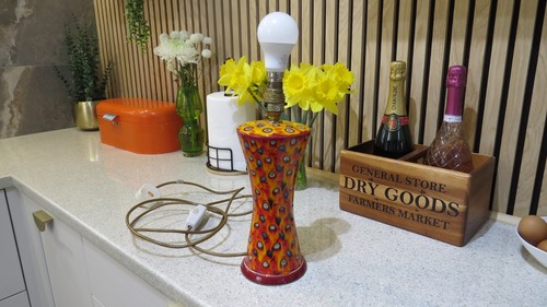 Anita harris pottery lamp - harris,