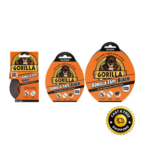 Gorilla glue tape black strong - black,
