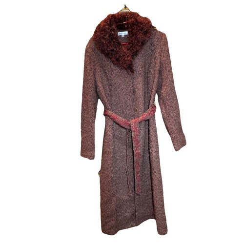 Ladies belted wool blend - ladies,