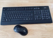 Fujitsu LX 960 Wireless Keyboard & Mouse Set With USB receiver Tested & Working