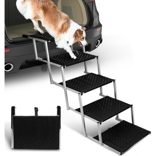Portable step dog ramp - portable, 5-step