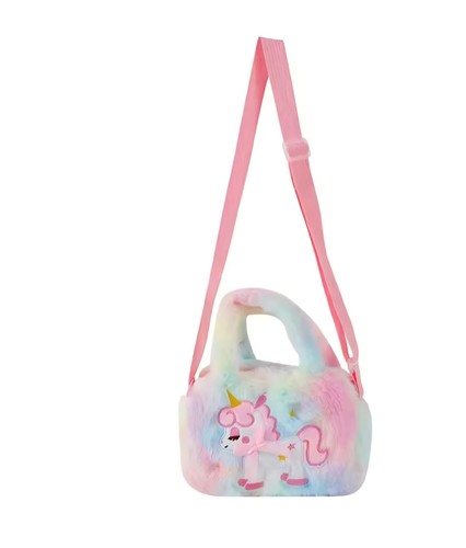 Girls unicorn plush shoulder - unicorn,