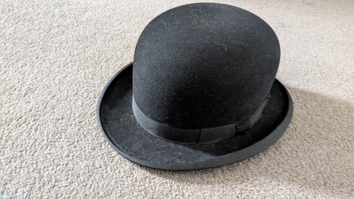 Vintage woodrow bowler - vintage, hat