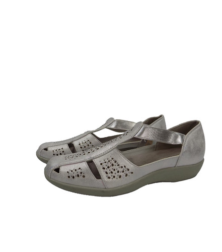 Silver shoes wide fit cushion - silver,