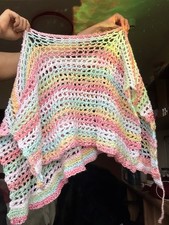 Handmade crochet poncho in