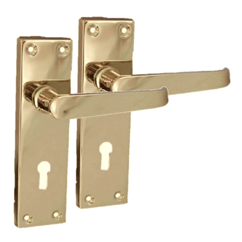 Brass door handles interior - handles,