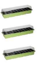 3 Garden Growing Pots Tray