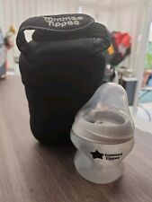 1 Tommee Tippee Insulated Bottle Bag Holder Carrier & 1 x Bottle Job Lot