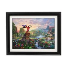 MICKEY MOUSE FANTASIA Framed Print By Thomas Kinkade Disney Dreams Collection