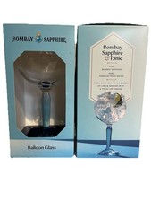 Bombay Sapphire Balloon Glass New In Box X2