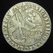 Kingdom of Poland, Sigismund III Vasa silver ort (1/4 thaler) 1623, Bromberg