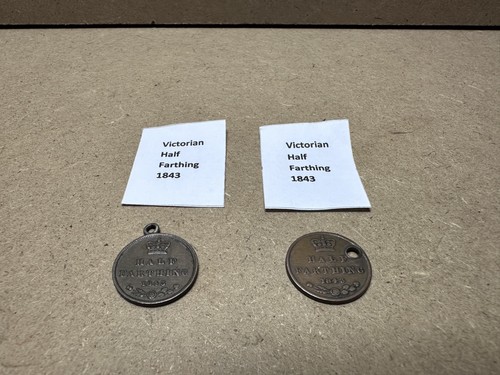 Victorian half farthing 1843 - victorian,
