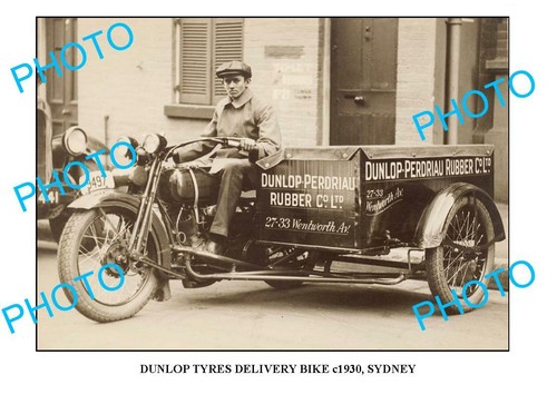 Old 8x6 photo dunlop - dunlop, tyres