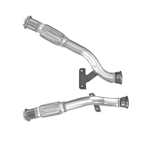 Exhaust pipe front fitting - front, +