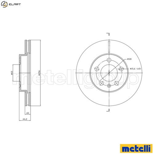 Brake disc 1843c for - 2x,