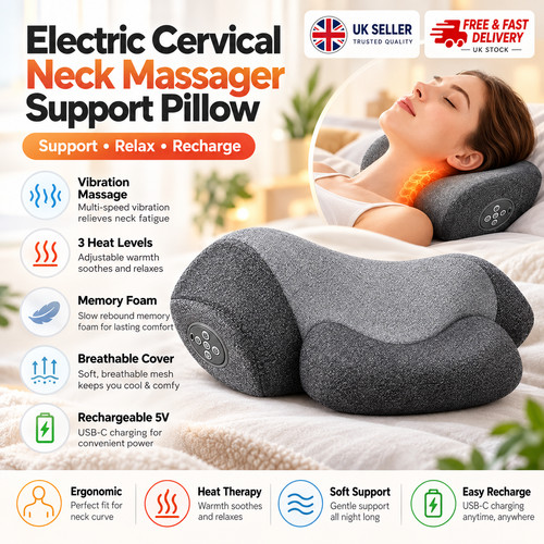 Heated neck massager - heated,