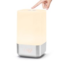 WakeUp Light Alarm Clock Sunrise Simulation Bedside Lamp With 5 Natural Sounds