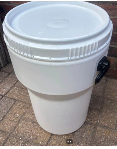 Litre plastic blue open - litre,