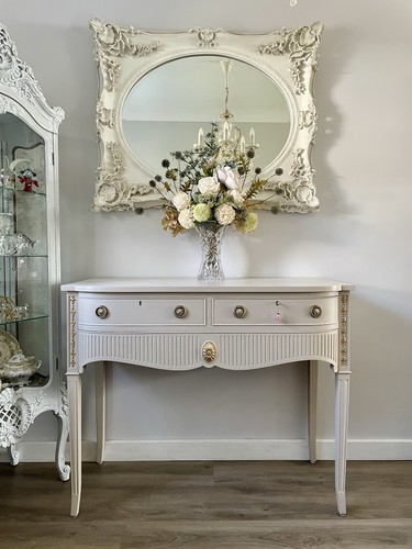 Large ornate console table - console,