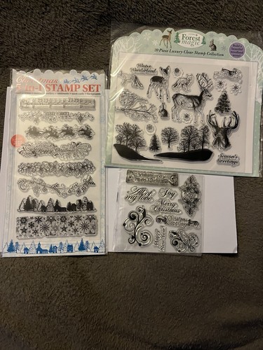 Various christmas clear stamps - various,
