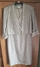 ROMAN Size 14 Dress and 14/16 Jacket Party Cruise Mother of the Bride Wedding