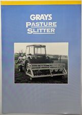 Original Gray's Of Fetterangus Pasture Slitter Single Sheet Brochure, c 1990's