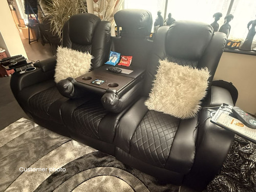 Black electric recliner - electric,
