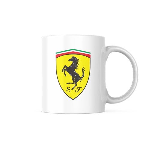 Ferrari badge 11oz - ferrari,