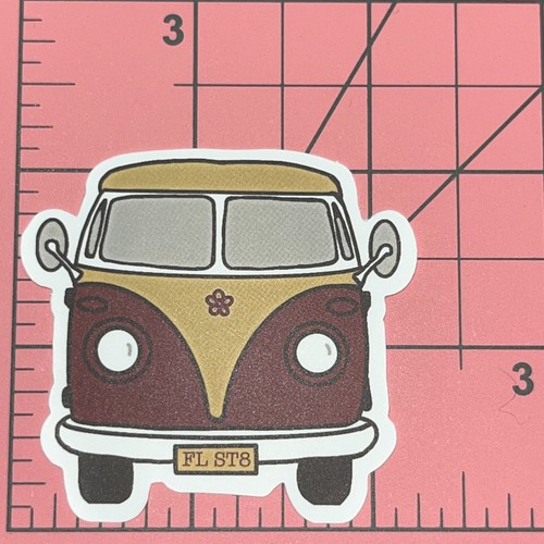 Tan hippie bus - hippie,