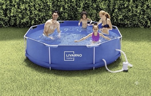 10ft metal frame pool - l👀k!,