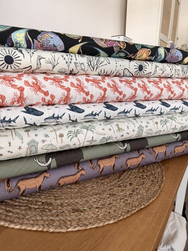Printed cotton jersey fabric - jersey,