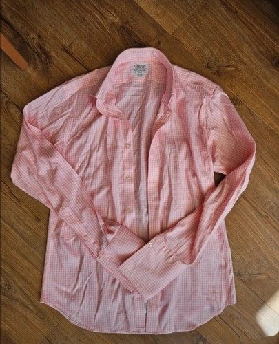 Pink checked lewin shirt - checked,