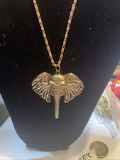 Vintage Gold Tone Elephant