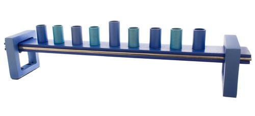 Aluminium hanukkah menorah - aluminium, 9