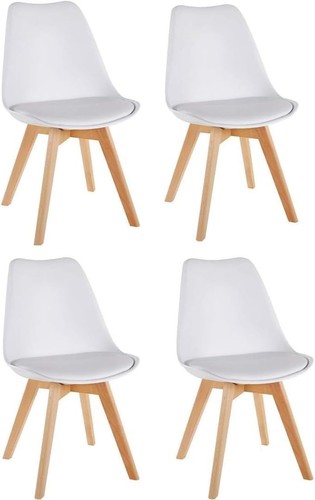 Dining chairs set modern - of, 4