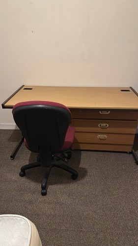 Desk swivel chair set - desk,