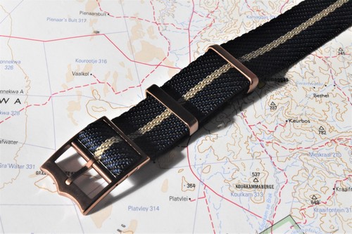 Nato watch strap bronze pvd - strap,